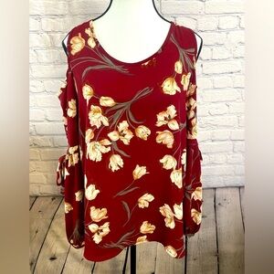 Sienna Sky Cold Shoulder Blouse size Medium